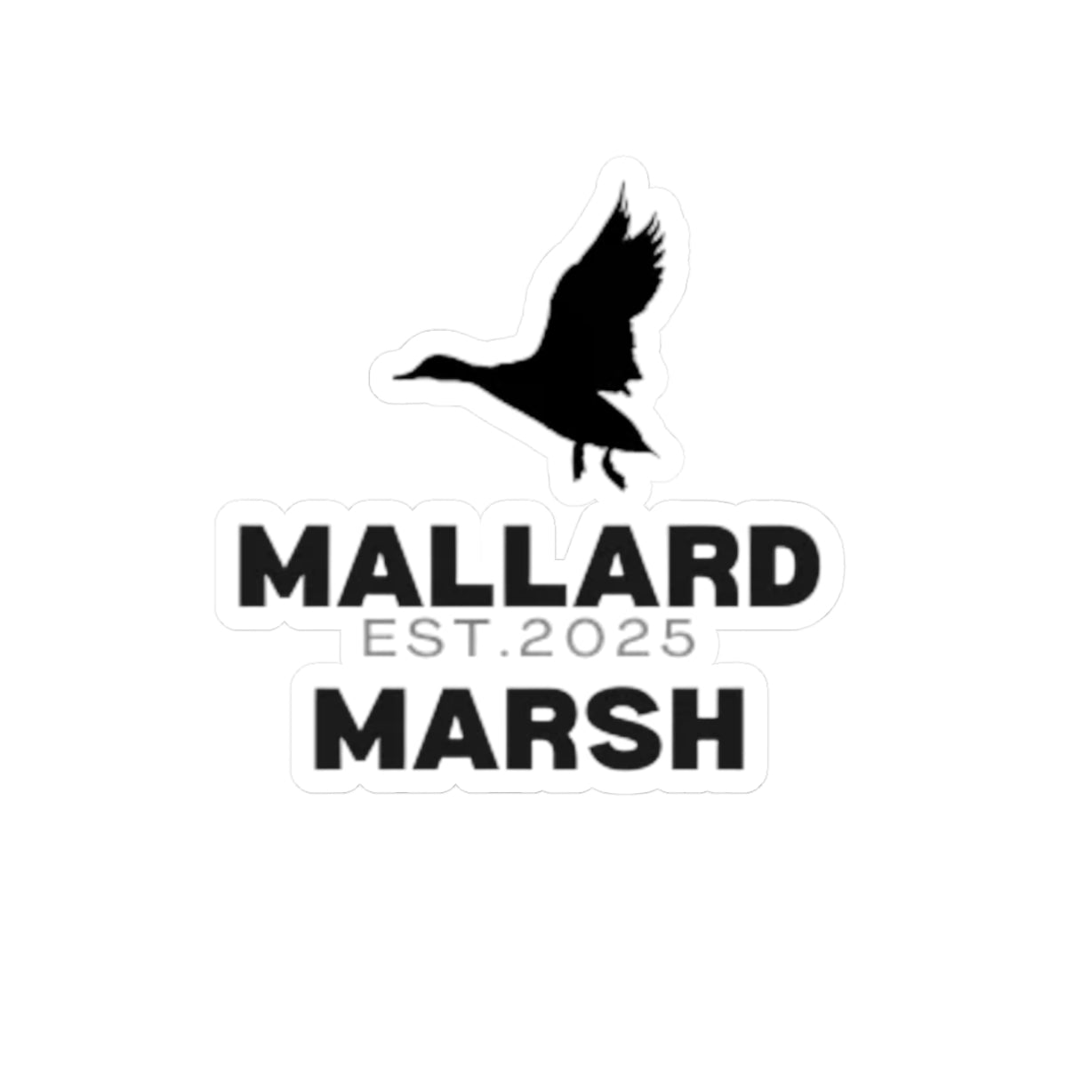 Mallard Marsh Kiss-Cut Stickers - Perfect for Laptops, Water Bottles, Journals, Gifts, Outdoors Decor